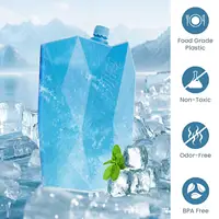 Climatiseur Portable, ventilateur, boîtes en cristal de glace, sac de glace, congélateur réutilisable, Pack de refroidissement sur glace pour le stockage des aliments frais, réfrigération 3