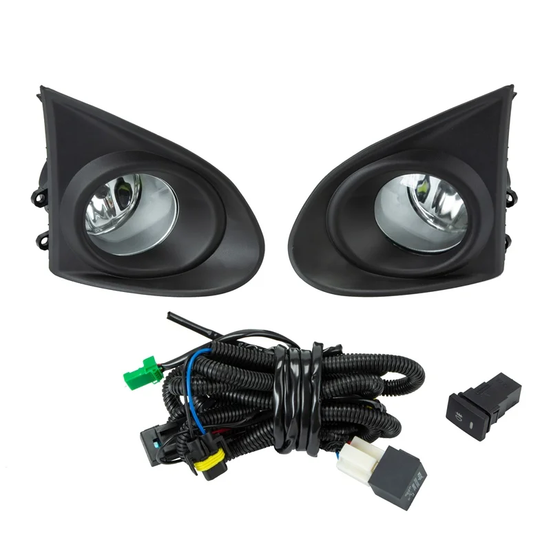 

1Set for Toyota Corolla AXIO 2013 2014 2015 with H11 Bulbs Car Front Bumper Fog Lights Covers 12V Left Right Replacement Parts