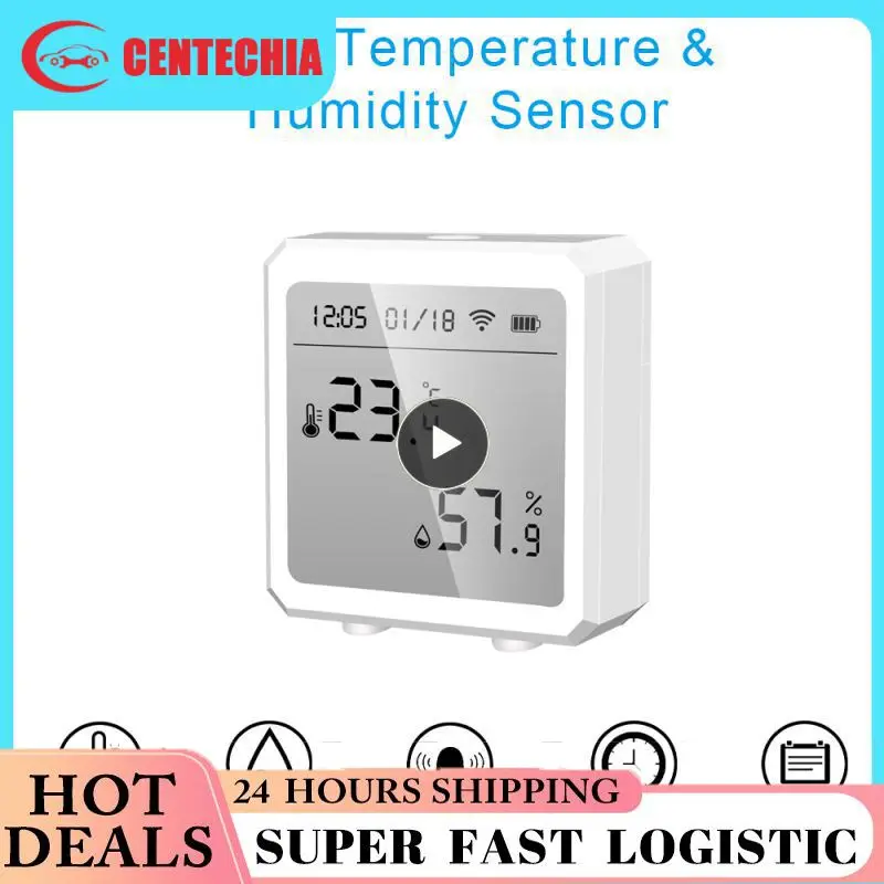 

Tuya Smart WIFI Temperature And Humidity Sensor Indoor Hygrometer Thermometer With LCD Display Support Alexa Assistant