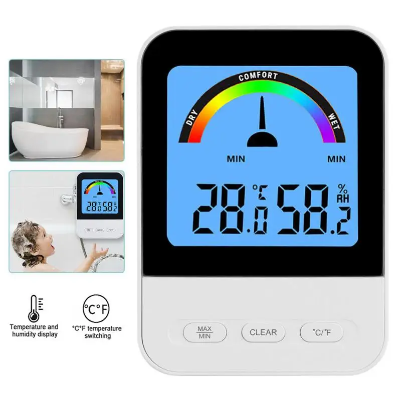 

Hygrometer Indoor Digital Large Lcd Screen Electronic Real-time Monitoring Temperature And Humidity Changes Thermohygrometer