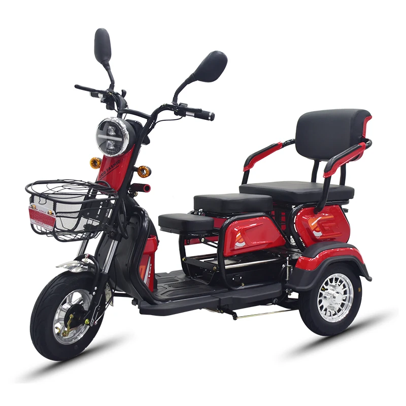 

China 3 wheel Foldable Charge Power Mobility Scooter Adult Three Wheel Price Cheap Electric Tricycle For 2 adults