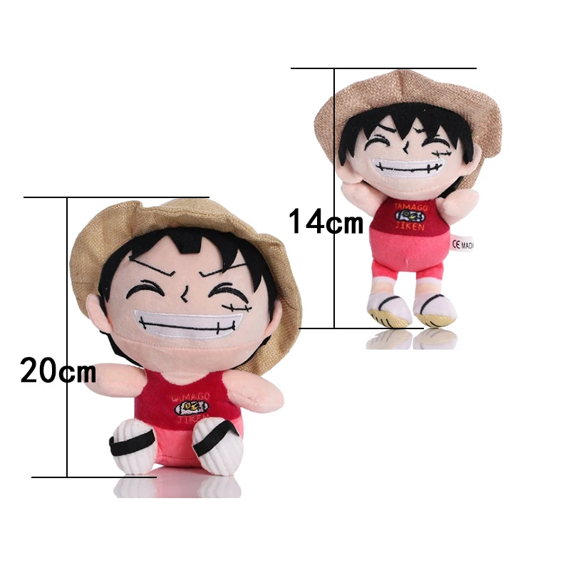 14CM-20CM One Piece Anime Luffy Plush Toys Cartoon Chopper Luffy Stuffed Doll Children Kid Birthday Gift Home Decor