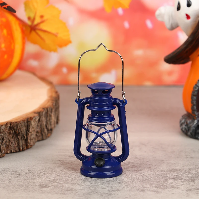 1PC Dollhouse mini ornaments pony lantern model night light scene shooting props