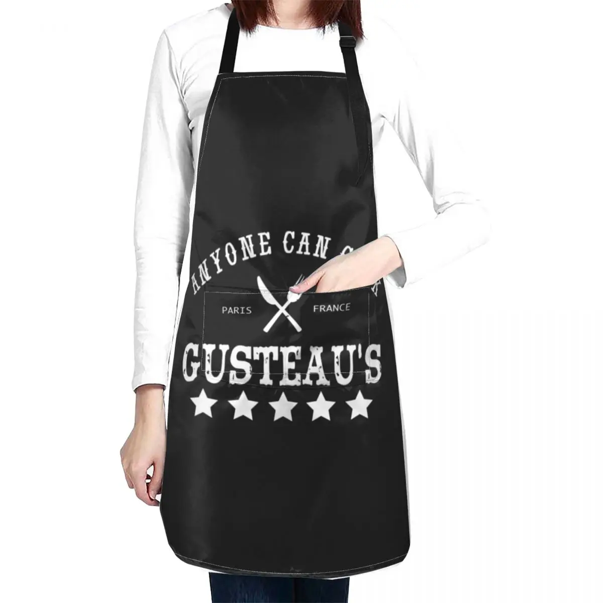 

Anyone can cook, Gusteau's Funny Apron household woman apron Cute Apron japanese apron woman kitchen jacket woman