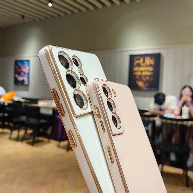 Luxury Plating Silicone Phone Case Cover