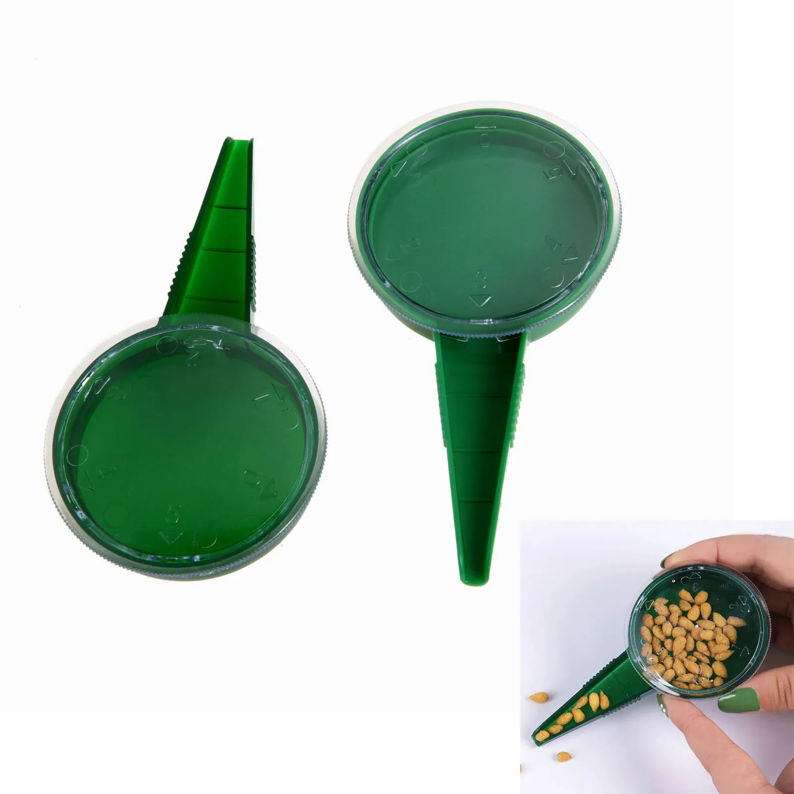 4Pc Adjustable Garden Plant Seed Dispenser Sower Dial Disseminator Sower Planter Starter Seeder Gardening Gadgets Dispenser Tool