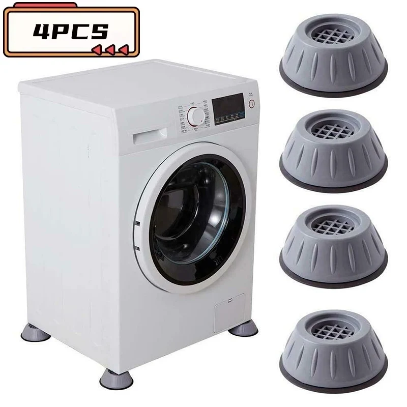 Anti Vibration Pads 4pcs Rubber Mat Slipstop For Washing Machine Refrigerator Furniture