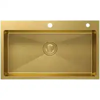 ทองสแตนเลสสตีลห้องครัว Modern Home KITCHEN อุปกรณ์เสริมหรูหรา Handmade Single-Slot KITCHEN Under-Counter อ่างล้างหน้า 5