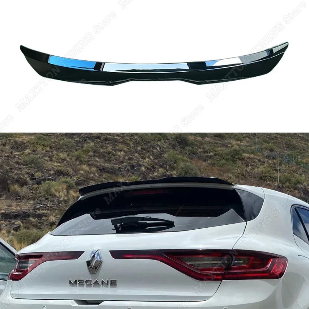 

For Renault Megane MK4 Max Style Rear Spoiler Cap Roof Wing Trunk Spoiler Lip Tce Dci 90 100 110 130 2016-2020 Bodykits Tuning