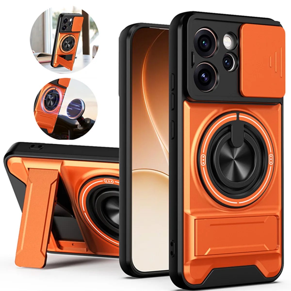Enhanced Armor s with Slide Camera Lens Protection Cover