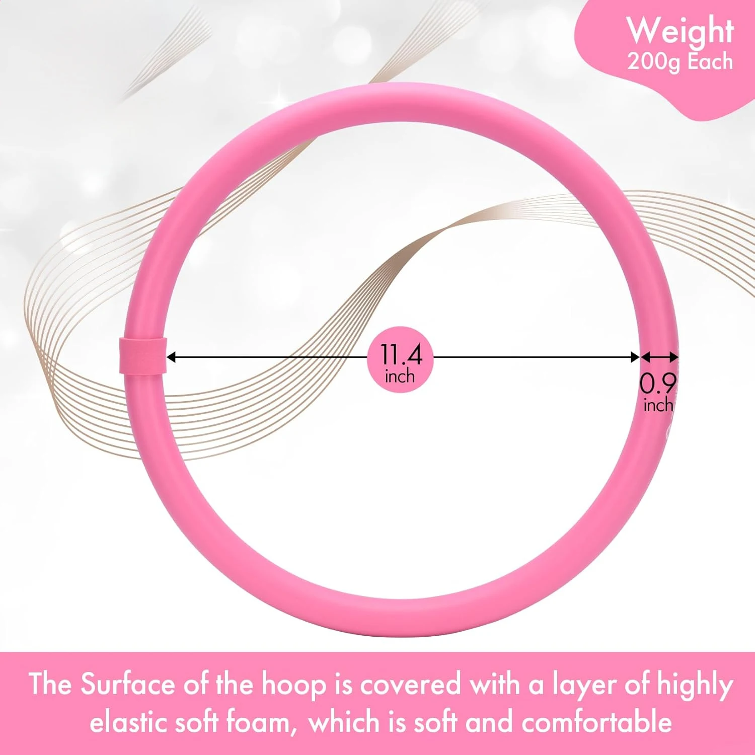 Exercise Hula Hoops Sports Rolling Exercise Ring for Swing Wrist Forearm Arm Training