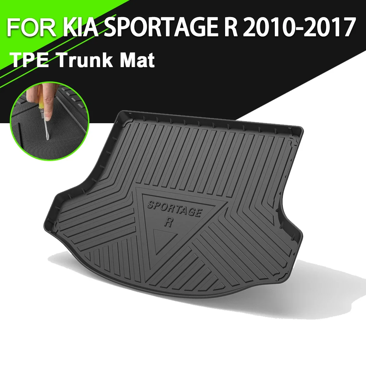 

Trunk Mat TPE FOR KIA SPORTAGE R 2010-2017 Car Waterproof Non-Slip Rubber Cargo Liner Accessories