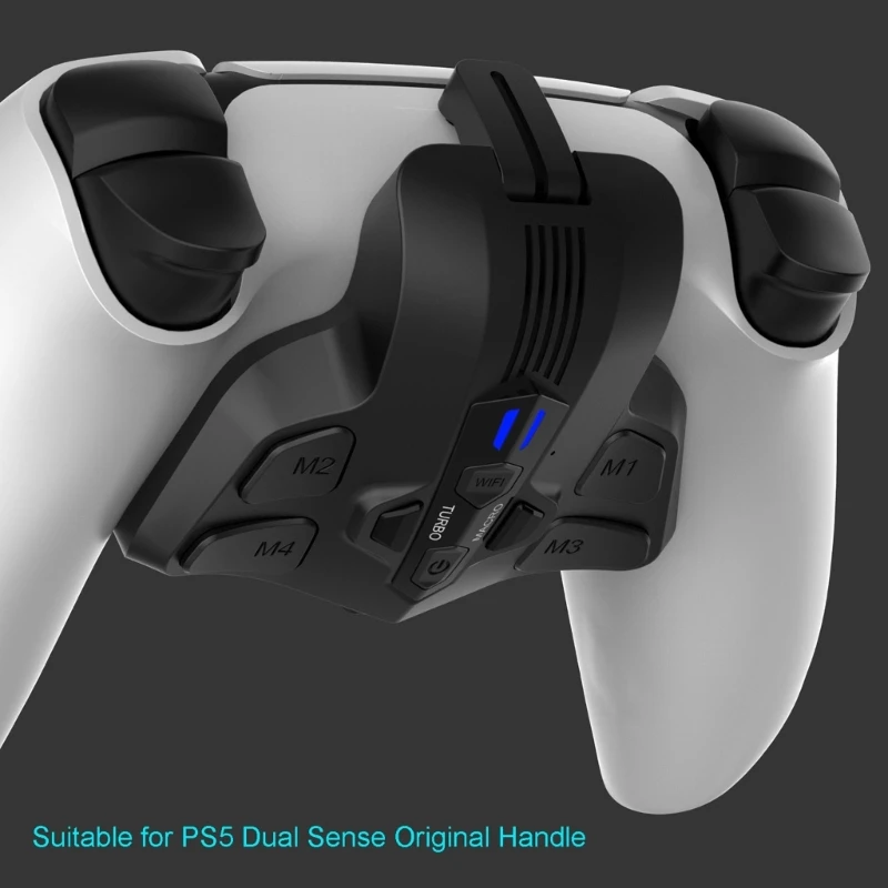 Programable Back Paddles Attachment for PS5 Dual Sense PC Back Buttons &  Backplate Remap Kit with Turbos Macro Function