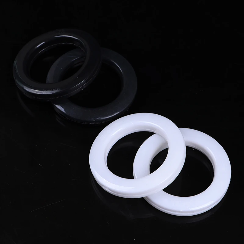 30Pcs Roman Curtain Decoration Accessories Plastic Rings Eyelets For Curtains Ring White Buckle Roman Pole Accessories curtain accessories