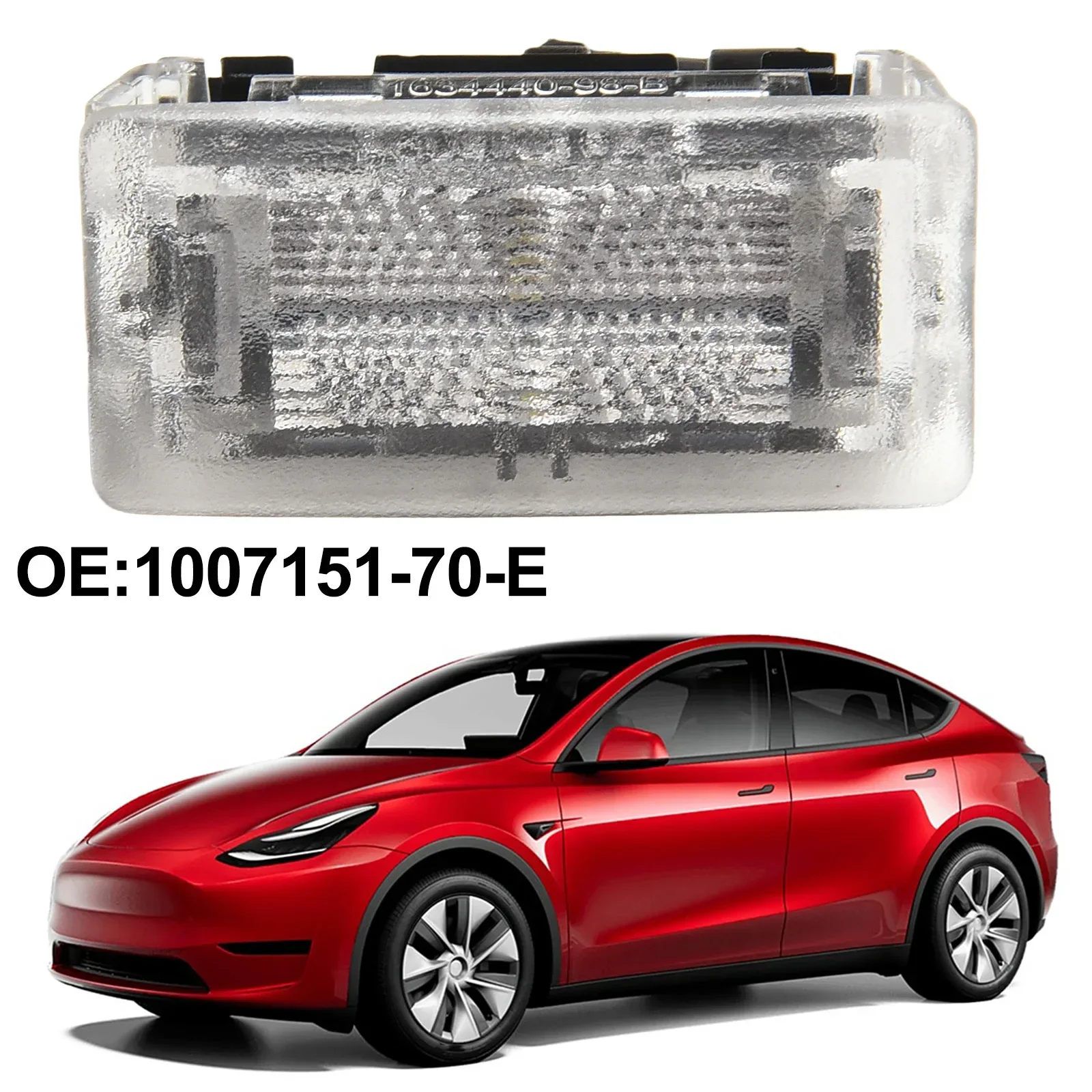 Superior Lighting Performance! White LED Interior Door Gloves TRUNK FRUNK Light For Tesla Model 3/Y Low Consumption
