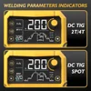 Pulse Multifunctional TIG Welder DC 110&220V Welding Machine Stick Alloy Steel Iron Welding 200A Remote Control ETL Certificated 4