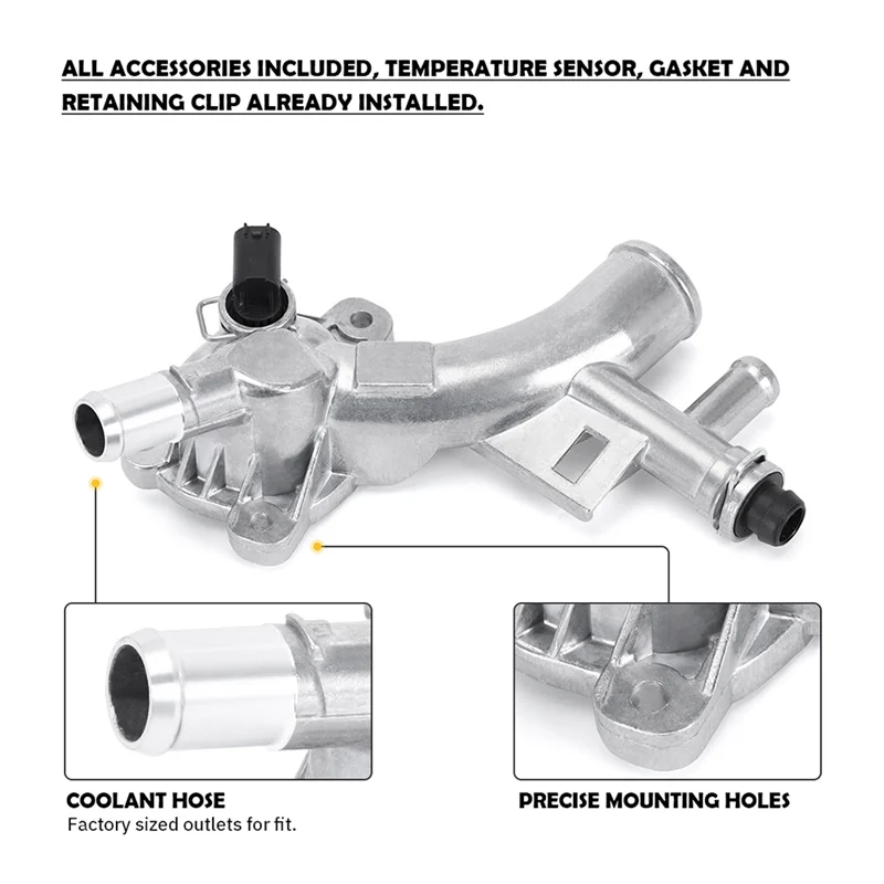 25193922 Thermostat Housing Water Pump Outlet Fits For Chevrolet Cruze Sonic Trax Buick Encore 1.4T 55565334 1338030