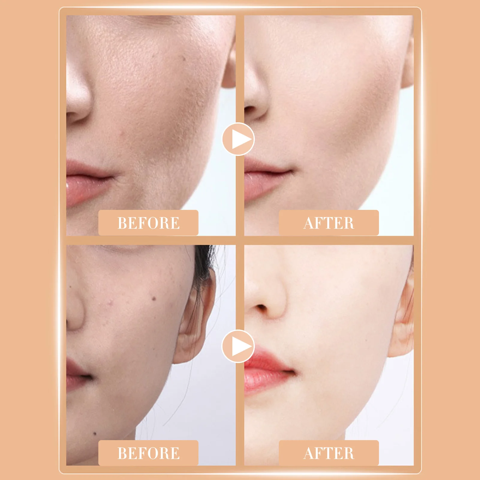 Mushroom Head Air Cushion BB Cream with Powder Puff Moisturizing Brightening Foundation Concealer CC Cream Base Makeup Cosmetics 5
