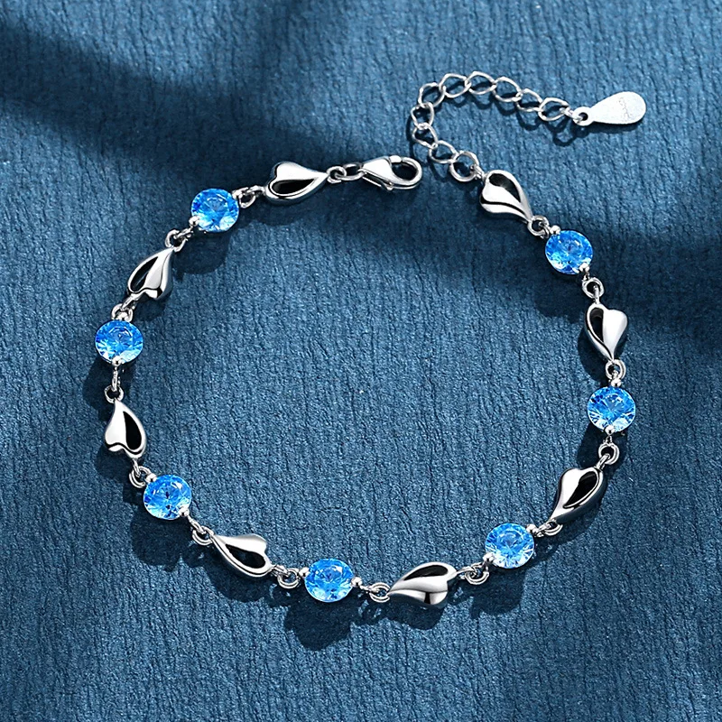 Elegant Sterling Silver Double Layer Bracelet with Irregular Knot Design