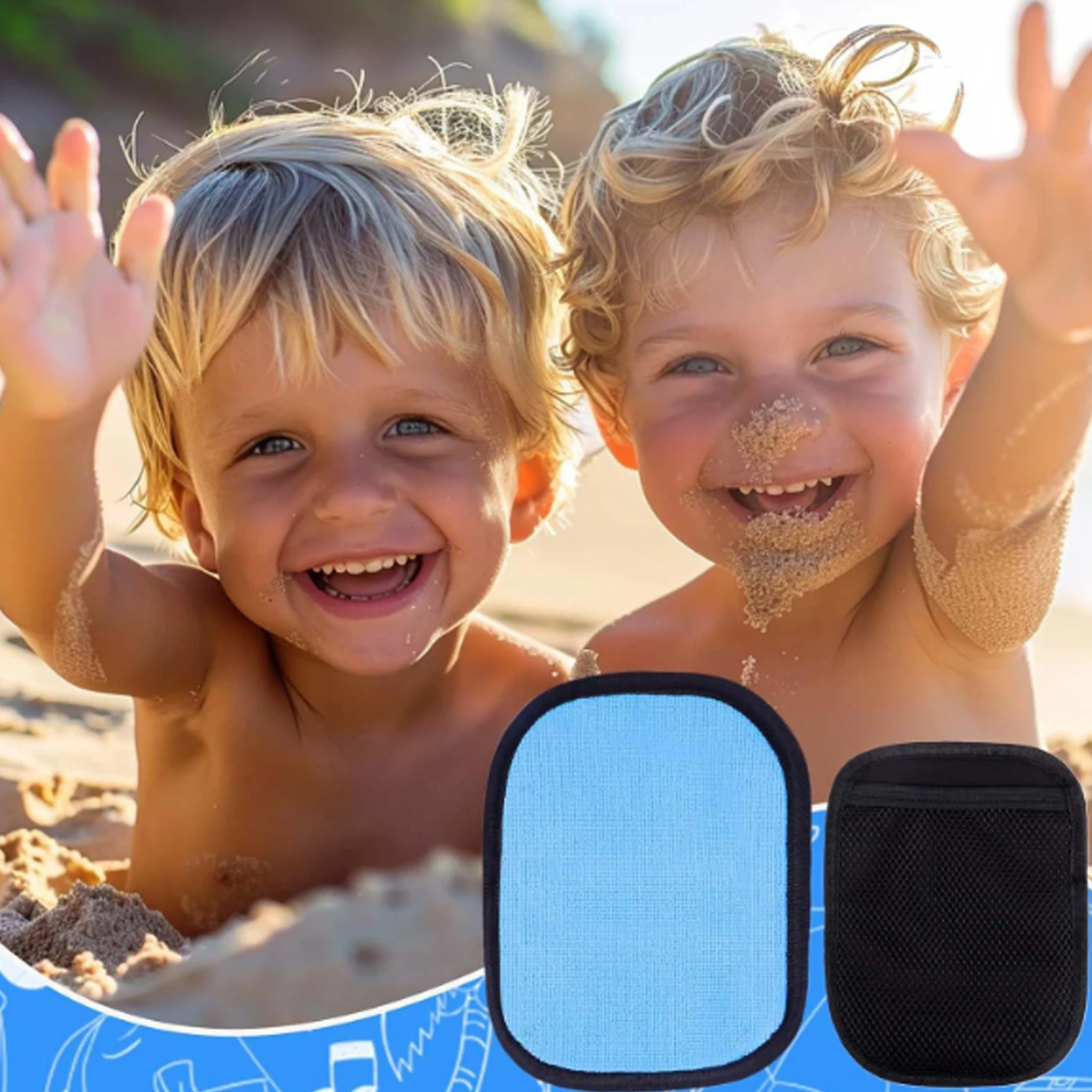 Sand Removal Bag for Beach Sand Off Beach Mitts Sand Removal Bag Convenient for Your Beach Travel JAN88 4