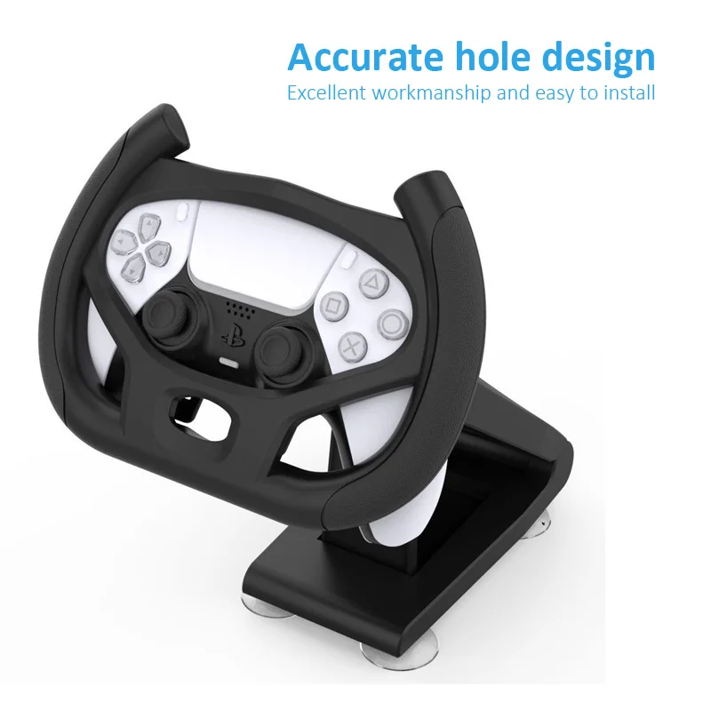 For PS5 Race Gaming Handle Holder, Multi Axis Steewheel with Four Suction  Cups, Racing Wheel Stand,Racing Game Steering Wheel