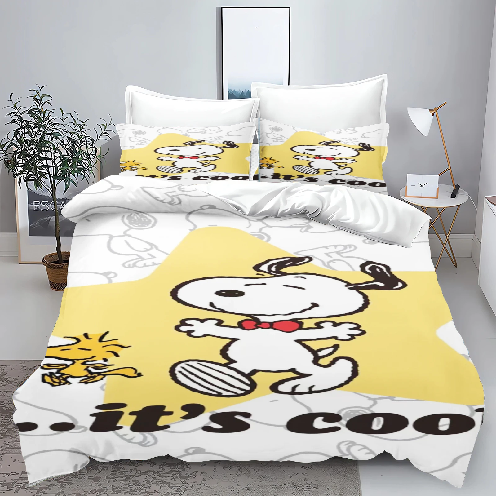 Snoopy Set copripiumino pezzi Set biancheria da letto per