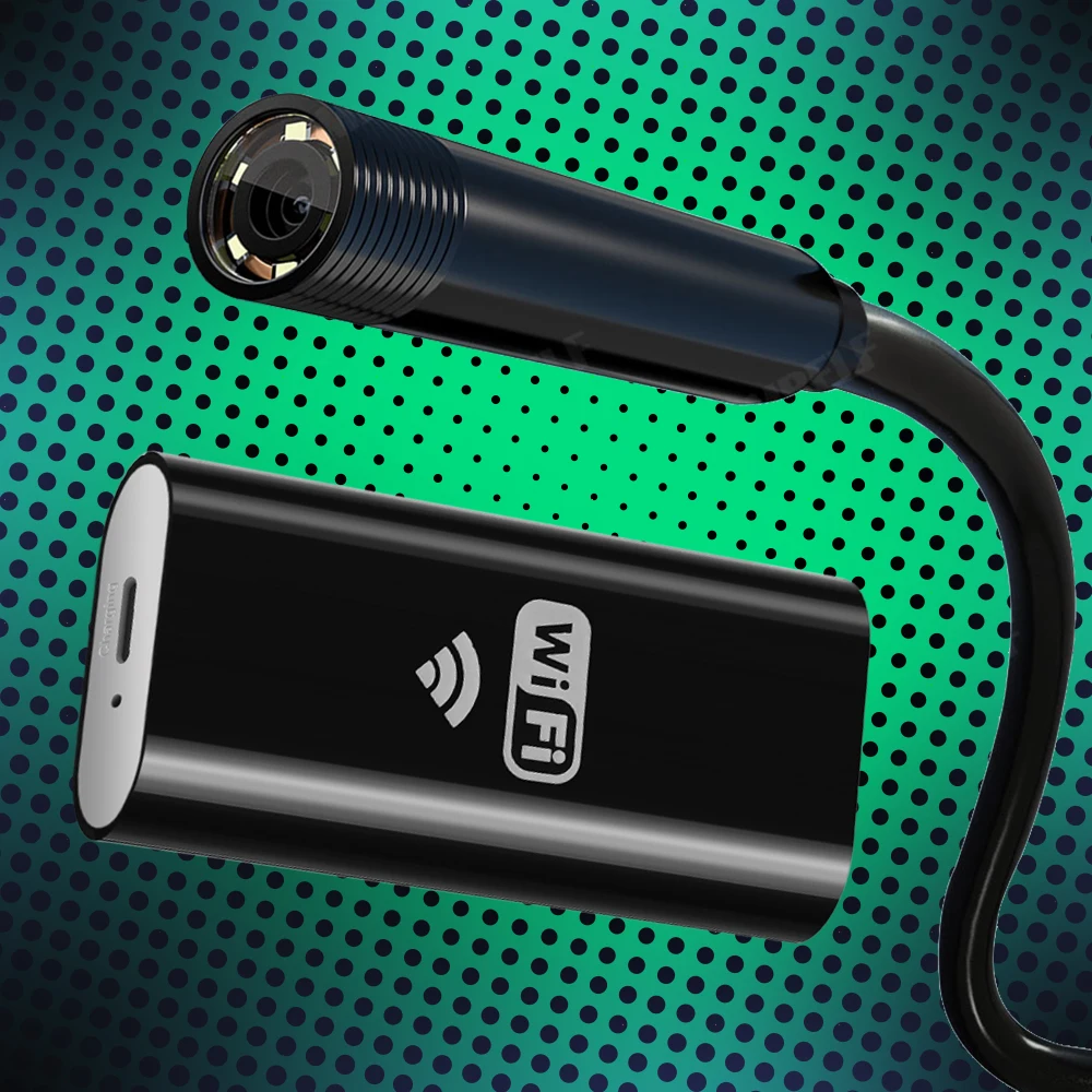 Wi-Fi камера-эндоскоп для автомобилей Android Тип C USB видео HD 8 мм эндоскопическая