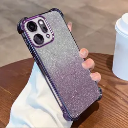 Glitter Plating Clear Protective Cover with Shockproof Design for OPPO Reno14 F 5G (TM)