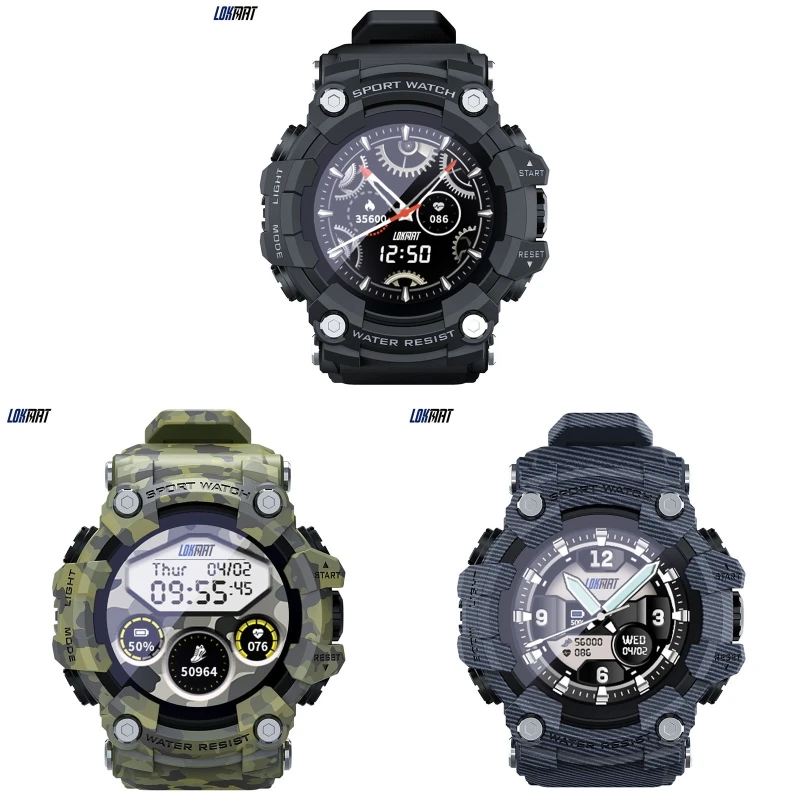 LOKMAT Attack SmartWatch ƮϽ ƮĿ  ȣȯ ð, ɹڼ  