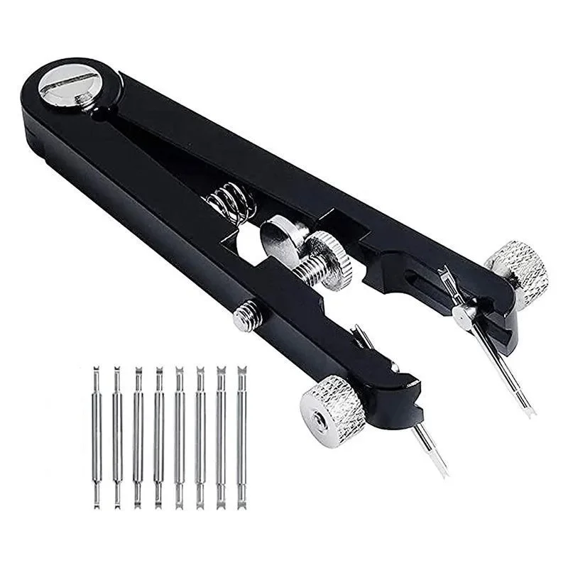 Uhr Frühling Bar Zange Tool Kit Frühling Bar Pinzette Werkzeug Für Uhr Handgelenk Bands Strap Entfernung Reparatur Fix Set – Detail 5