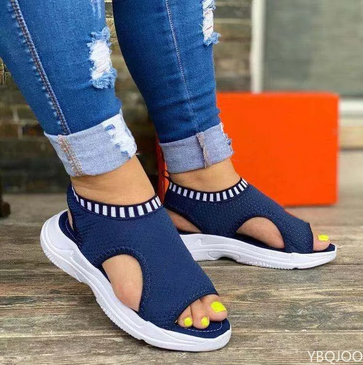 Sandalias de Mujer, calzado de cuña de verano, sandalias de