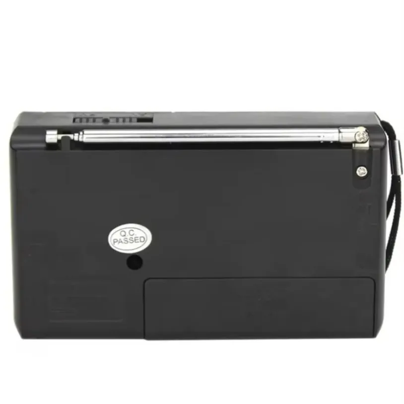 VIKEFON AM FM Portable Mini Radio Full-wave Band Battery Powered Radio Built-In Speaker Outdoor Emergency Radio for Elders