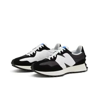New Balance NB 327 Chaussures de course décontractées respirantes résistantes à l'abrasion à tige basse pour la ville et les trajets quotidiens unisexe noir blanc MS327LB1 3