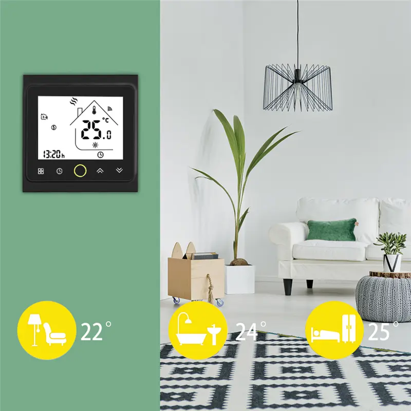 Moes WiFi Smart Thermostat Temperature Controller for Water/Electric Floor Heating Gas Boiler Control with Alexa Google Home - Image 5