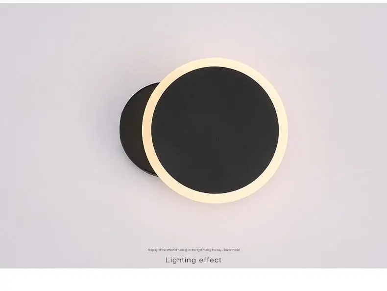 

Wall Light Rotating LED Wall Lamp Acrylic Bedroom Bedside Lamp Nordic Minimalist Living Room Study Room Hotel Hallway Lamp