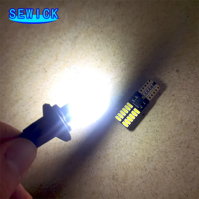  100pcs Canbus T10 W5W 194 501 ڵ LED ׸ Ǳ   ڵ ڵ 24SMD    12V/24V