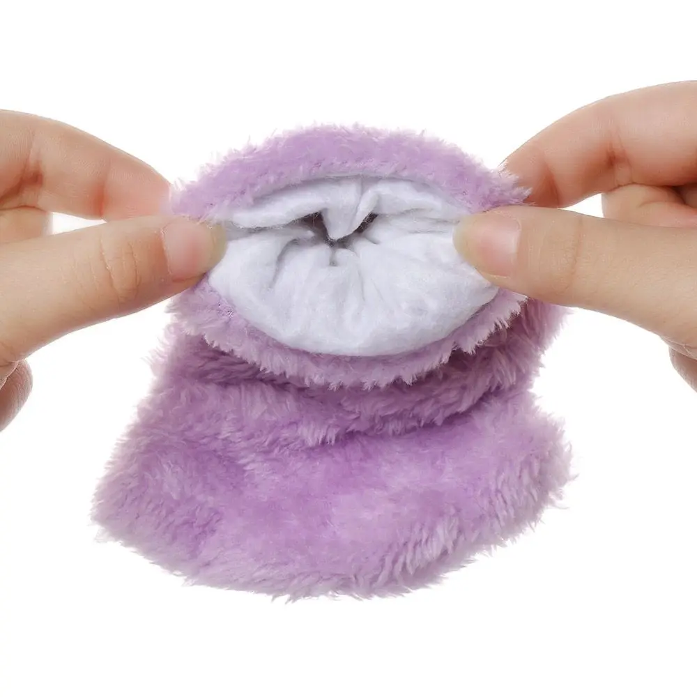 Cute Children Winter Gloves Warm Plush Fluffy Mittens Cat Paw Short Fingerless Gloves Girls Warm Half Finger