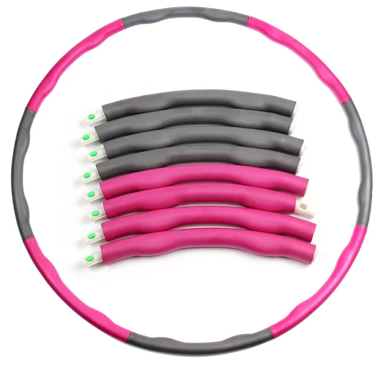 Weight Loss Adjustable Exercise Hula Ring Weighted Fitness Hula Loop Hoops for Adults