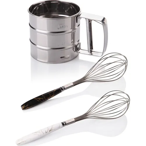 Queen'S Kitchen Steel Flour Sifter &amp 2 Pcs Lux Beater Household Tool 2021 Fashion Trend Quality Handy Xiaomi | Бытовая техника