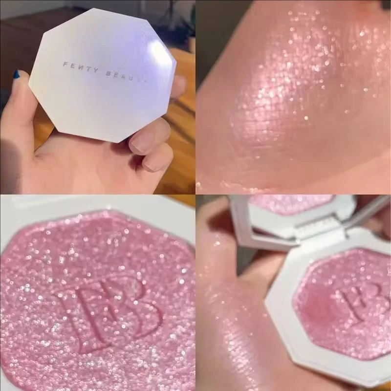 Fenty Beauty Makeup Suit Lip Gloss High Gloss Matt Powder Contour Stick and Setting Loose Powder Lady Lasting Natural Makeup