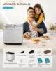 Maker Machine 2LB Breadmaker, Bread Machines with Nut Dispenser and Yeast Dispenser, 3 Loaf Sizes 3 Crust Colors, Dough Maker wi 6
