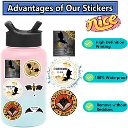 50pcs Waterproof Cartoon Dragon Stickers for Laptops, Luggage, and Stationery (120pcs random)