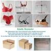 Plastic Hanger for Professional Bikini Underwear Store, Bra Display, Plated Metal Effect, Underwear Show Model, 34B & 34C Size 3