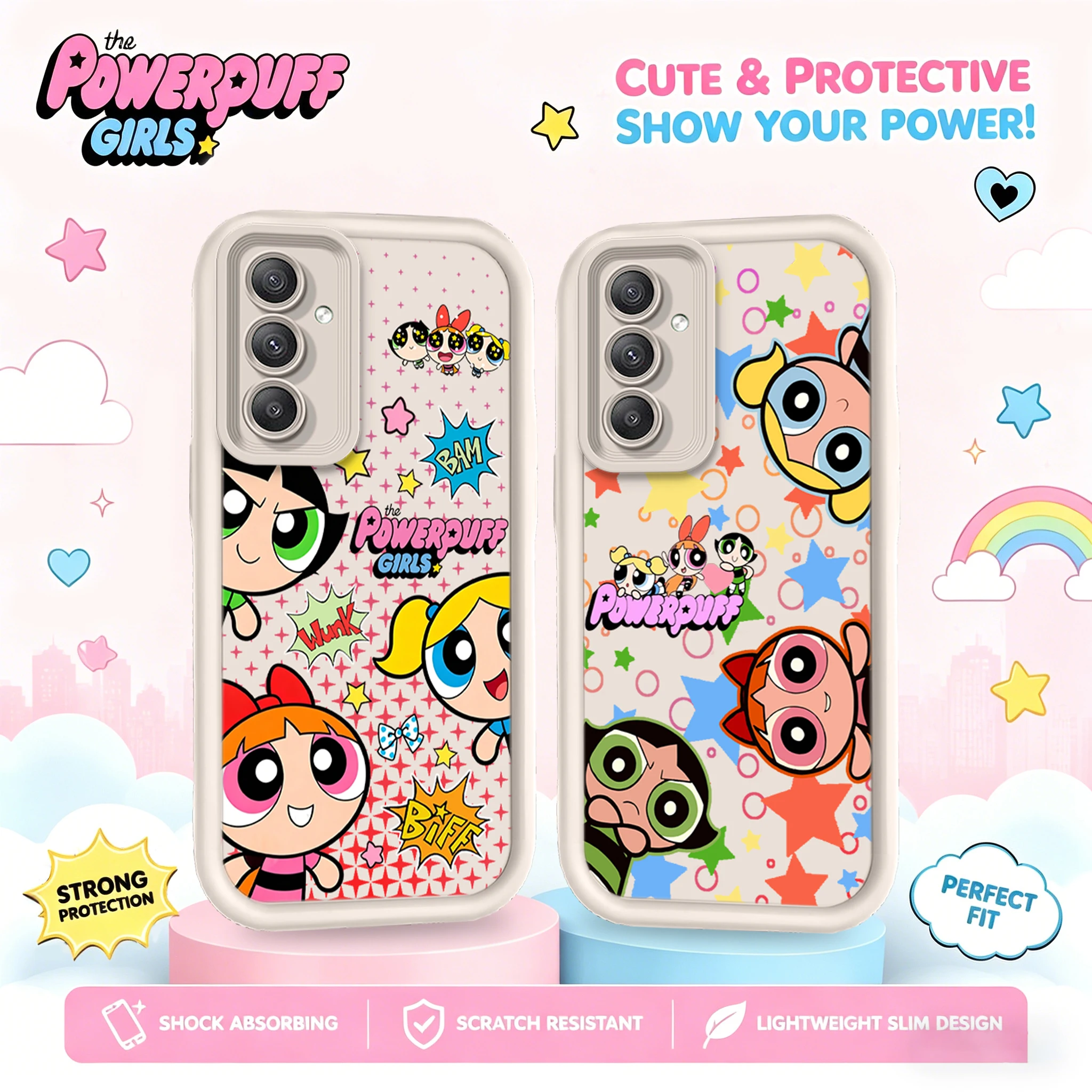 Cute Powerpuff Girls Bubbles Phone Case