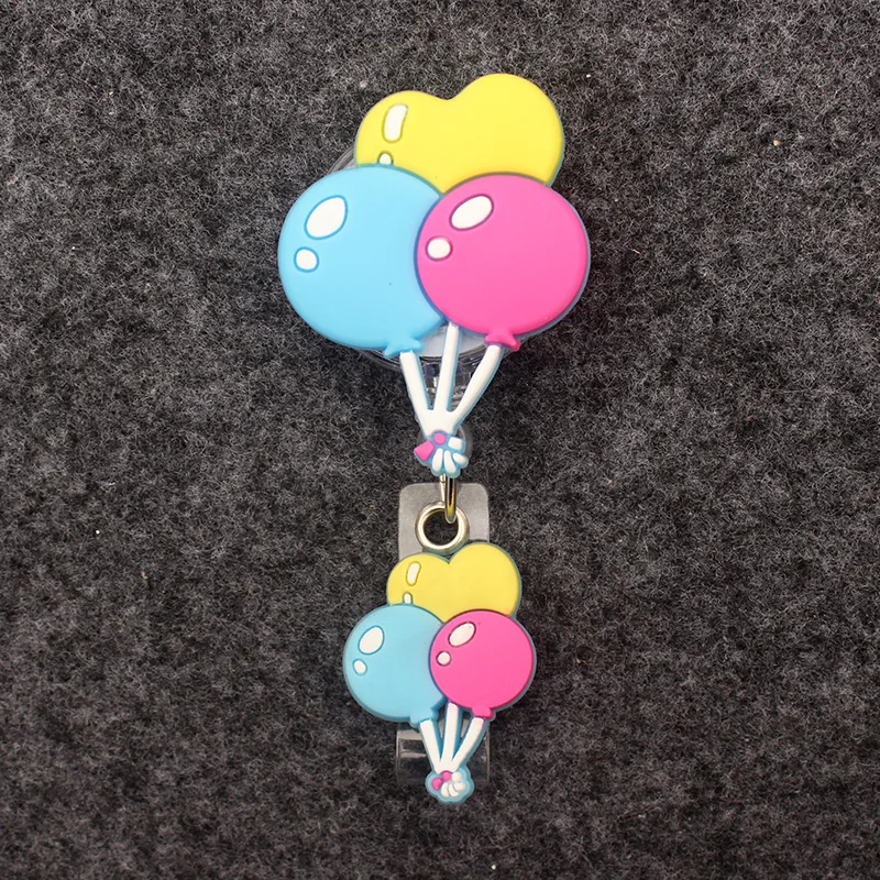 The New Creative Rainbow Cloud Style Retractable Card Holder Badge Reel Nurse Exhibition Enfermera Girl And Boy Name Card