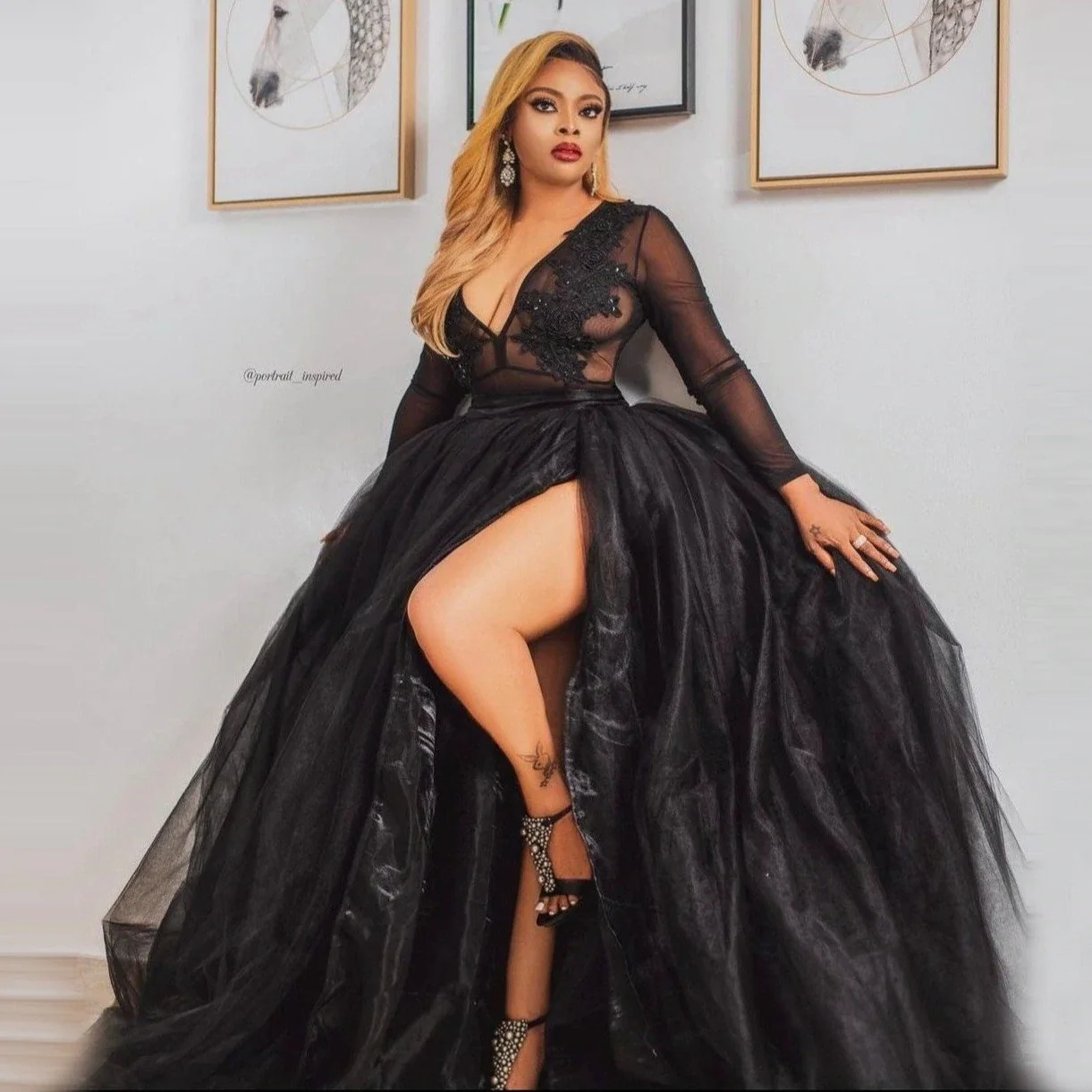 

Sexy Black High Split Long Tulle Skirts Women To Party Puffy Tulle Skirt Maxi Skirt Female Bottom Handmade Saias