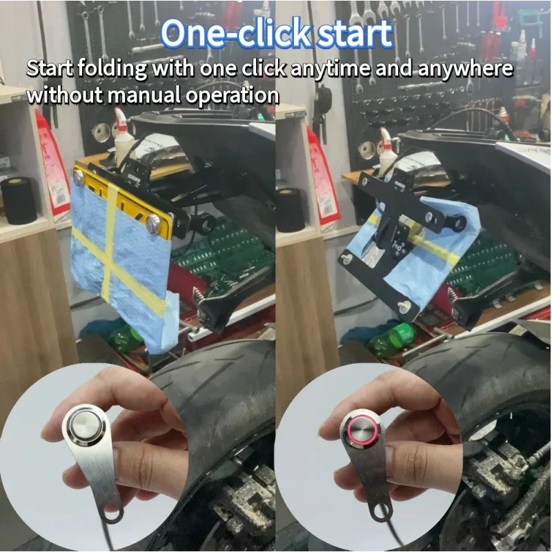 오토바이는 자동 번호판 홀더를 갖추고 있으며, 원버튼 시동이 가능합니다. 스즈키 GSX-8R 8S GSX-S1000 F 650F용