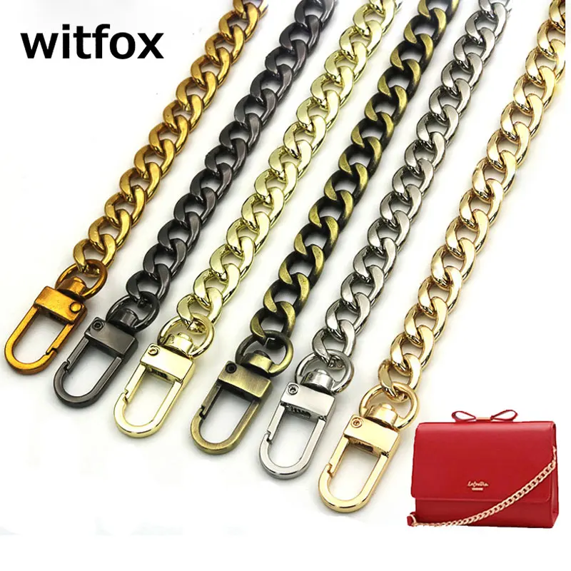 Chain Ladies Bag Chain Flat Chain Width Metal Purse Chain Strap Handle