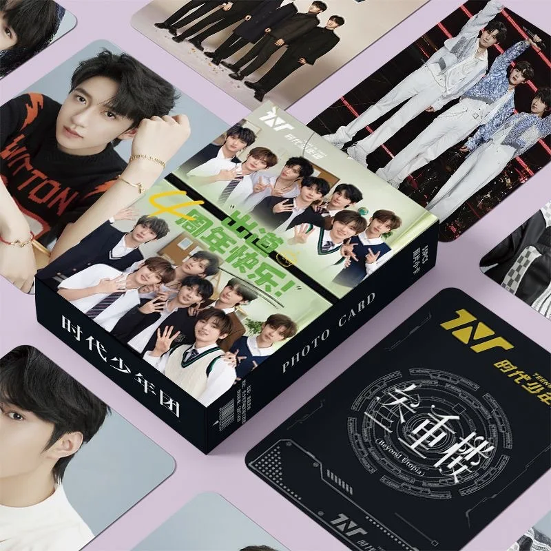55 Pcs/Set Teens In Times TNT Laser Lomo Card Ma Jiaqi Song Yaxuan Ding Chengxin Characters HD Photocard Collection Card