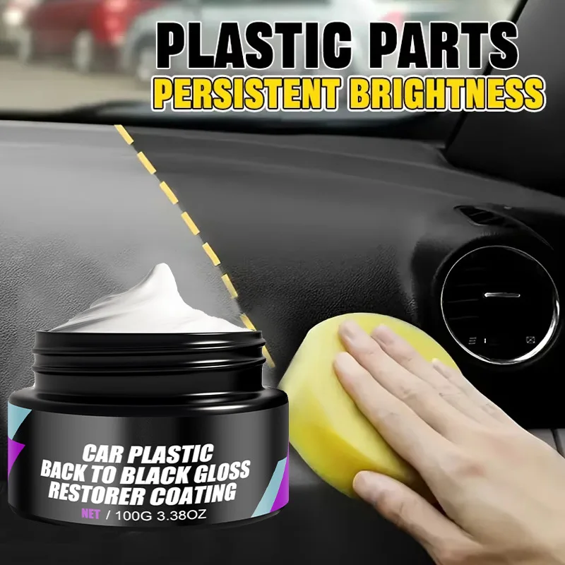New Car Universal Leather And Plastic Repair Polishing Wax Automotive Interior Reconditioning Cream For Leather/Plastic Care
